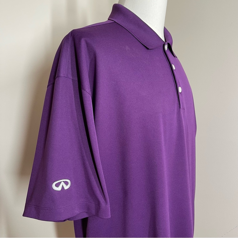 Infiniti Nike Golf Men Dri-Fit-XXL-Micro Pique Lightweight Purple Polo Shirt
